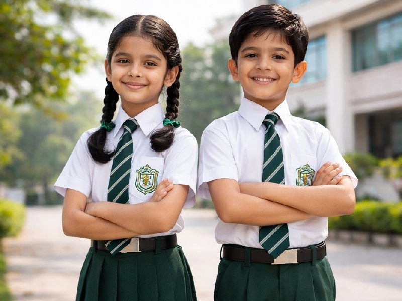 IDPS Nandyal students in uniform
