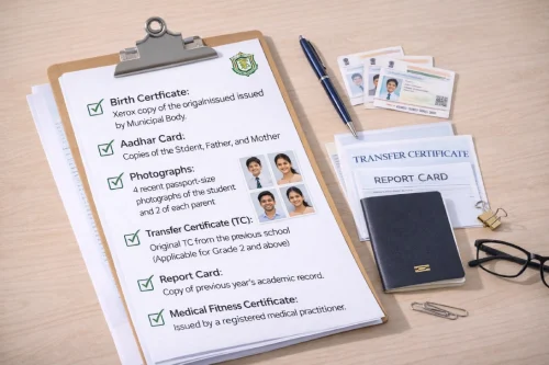 Admission documents checklist at IDPS Nandyal